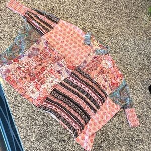 Oli & Hali Pink and Blue Patchwork Top
